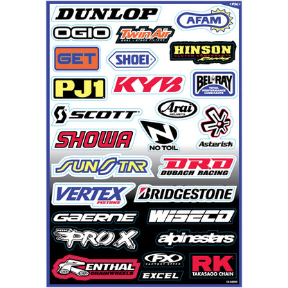 Factory Effex Decal Kit - Sponsor A 10-68000_384836