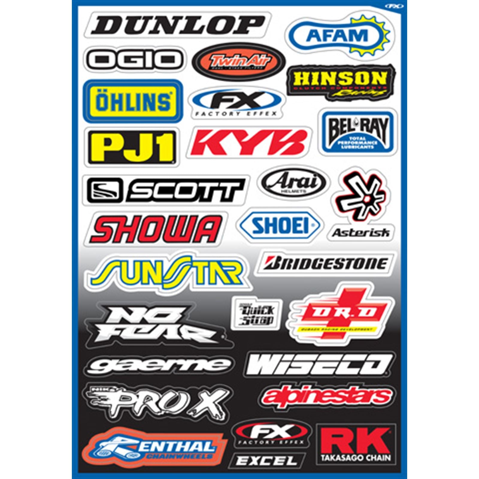 Factory Effex Decal Kit - Sponsor A 10-68000_559205