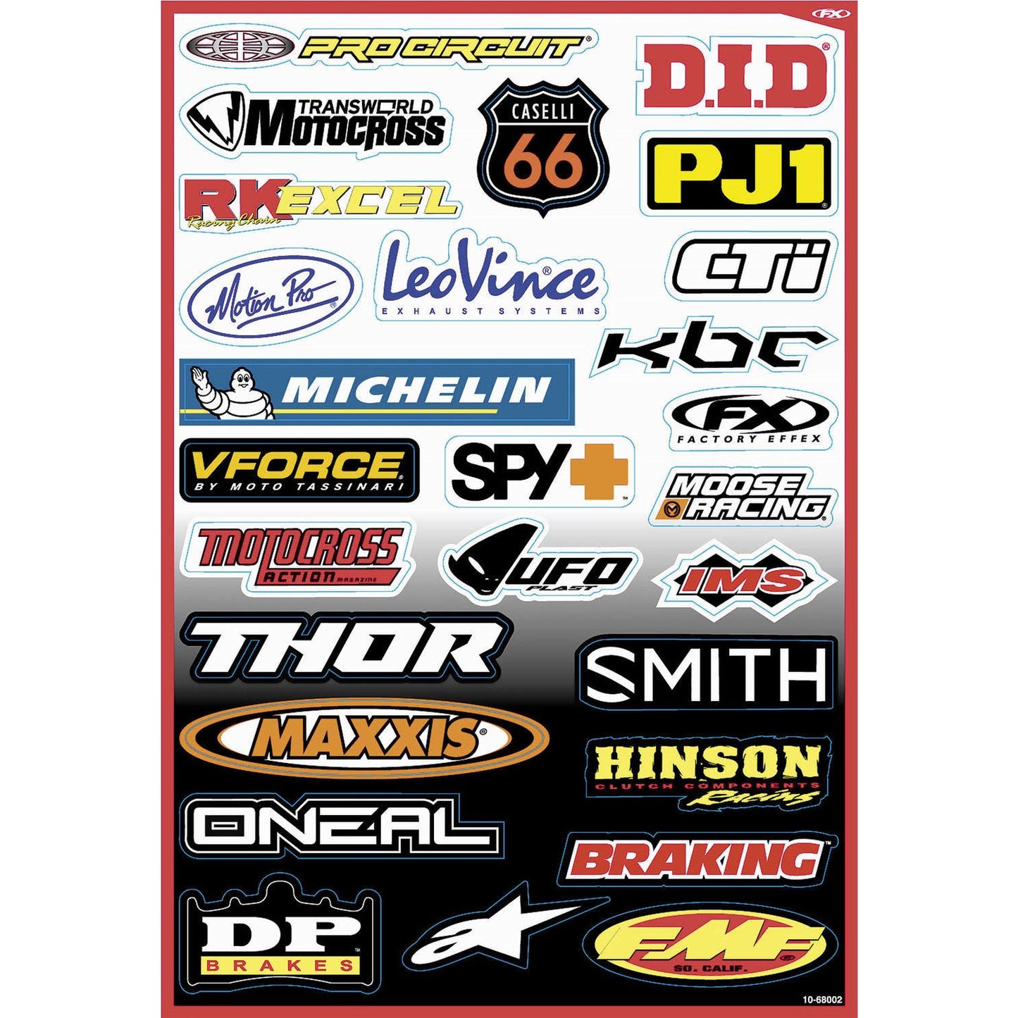 Factory Effex Decal Kit - Sponsor B 10-68002_84653
