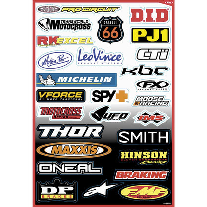 Factory Effex Decal Kit - Sponsor B 10-68002_84653