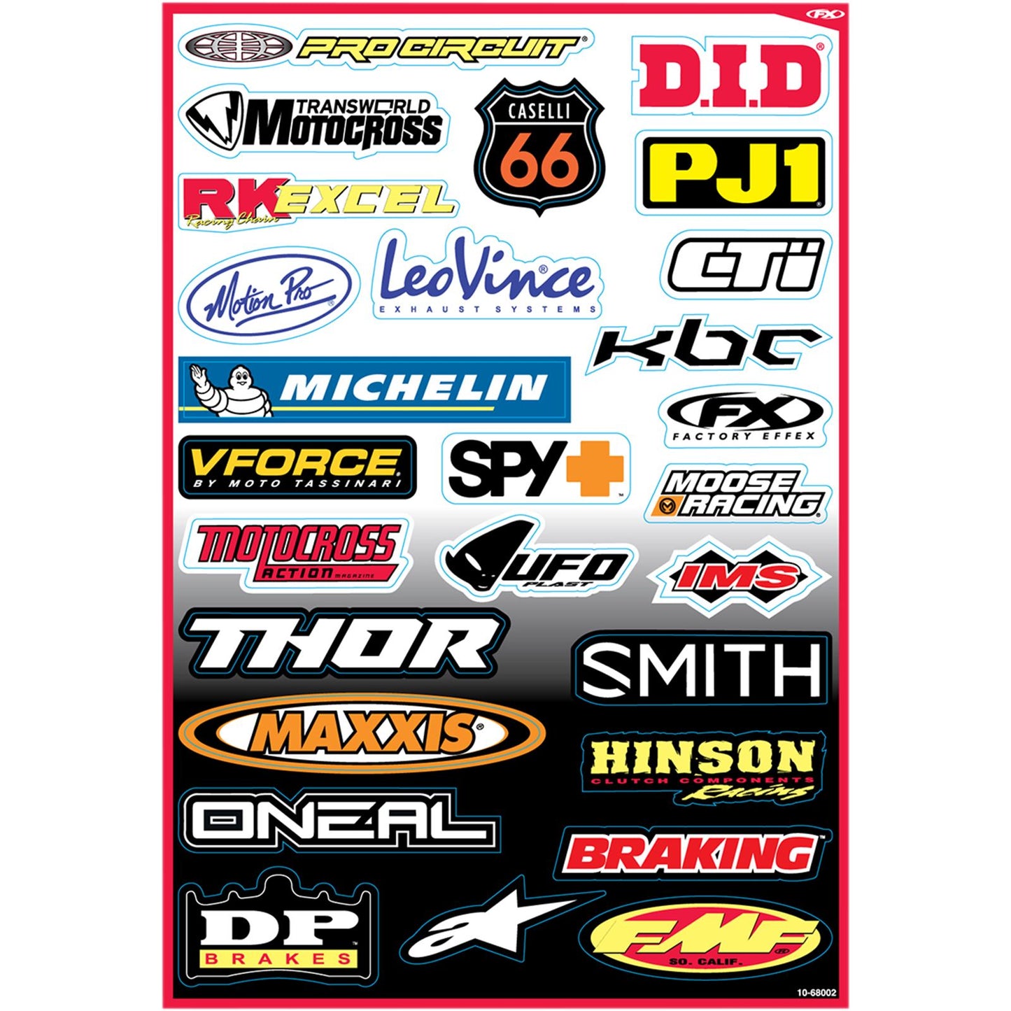 Factory Effex Decal Kit - Sponsor B 10-68002_384837