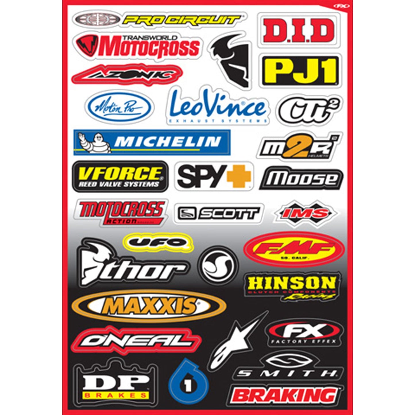 Factory Effex Decal Kit - Sponsor B 10-68002_559206