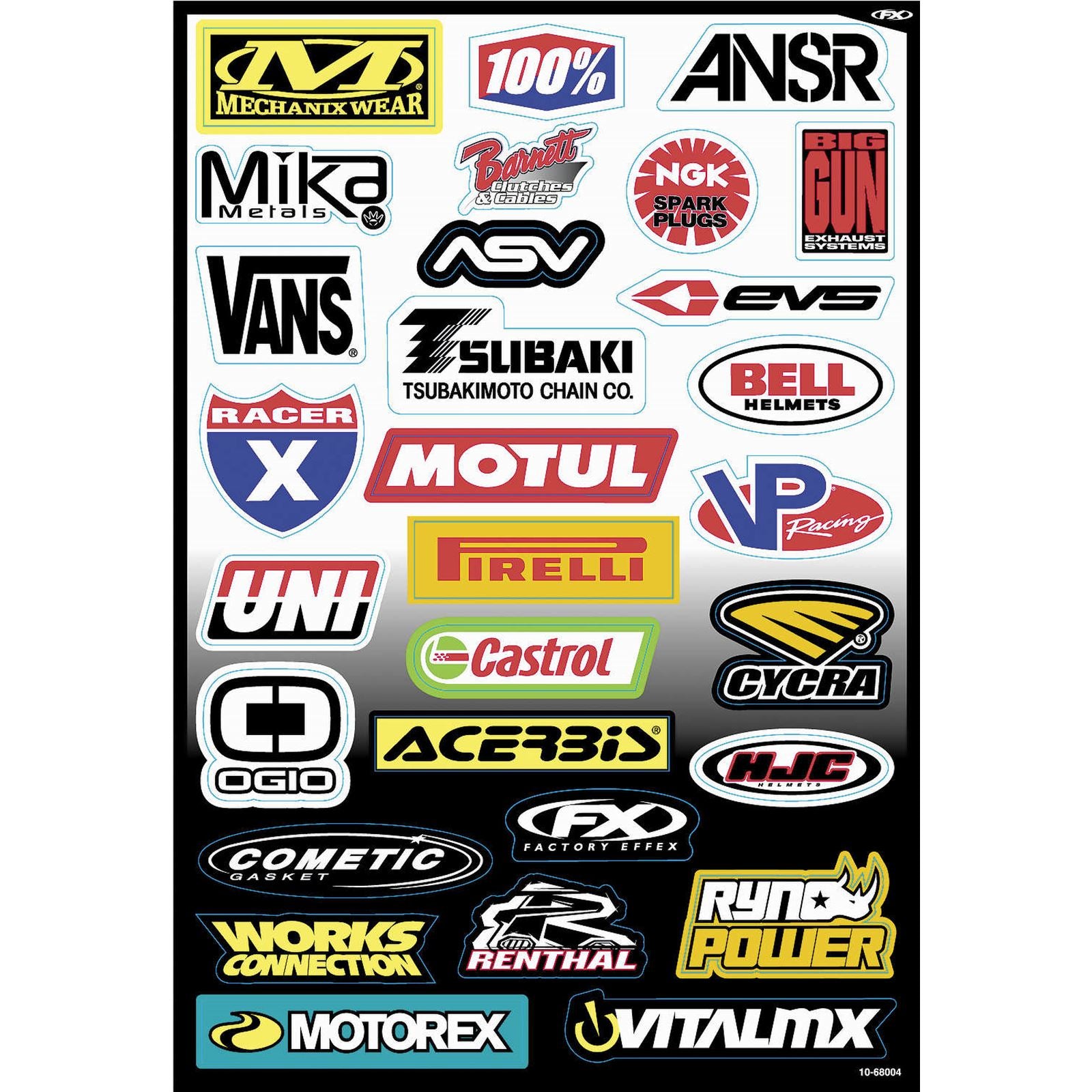 Factory Effex Decal Kit - Sponsor C 10-68004_84654