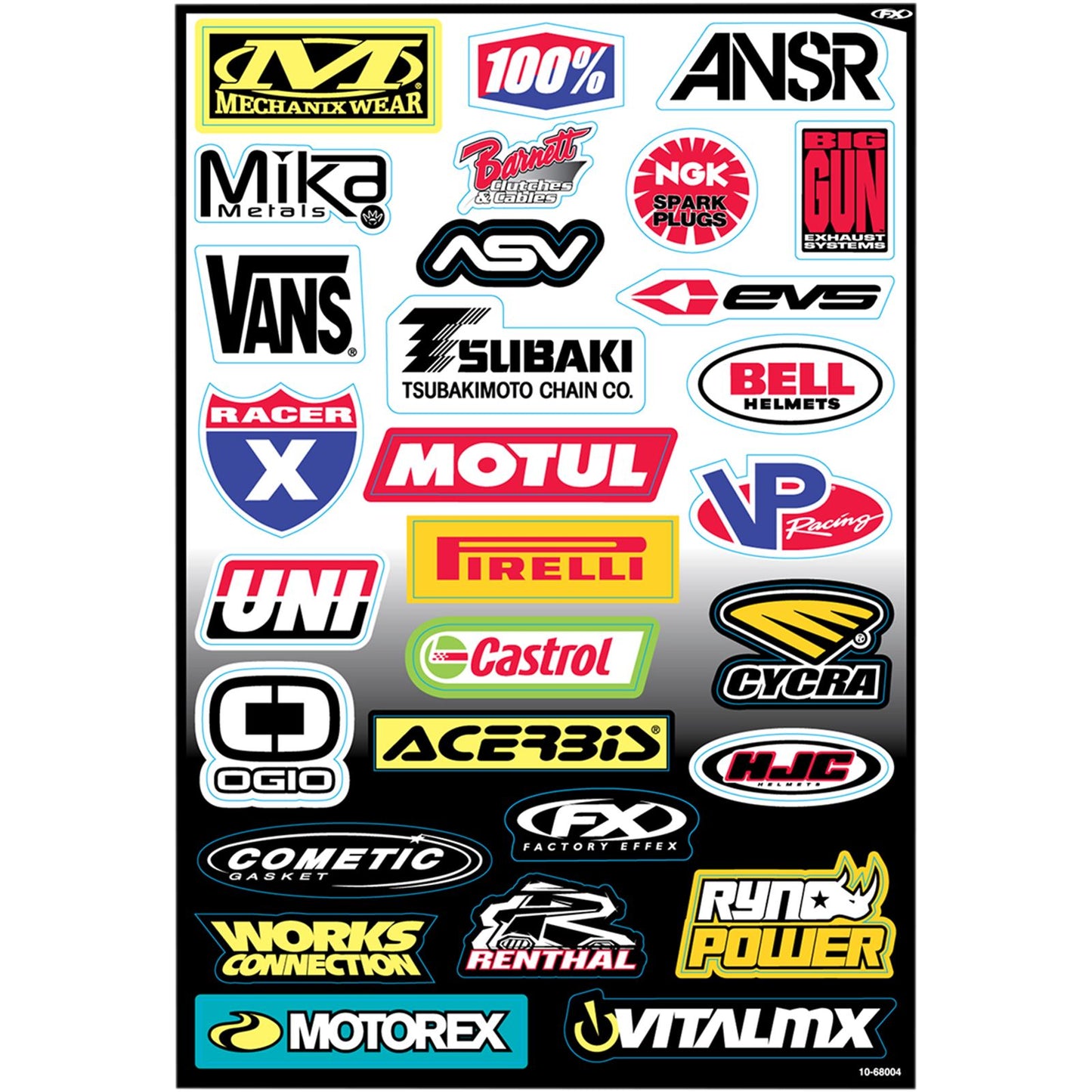 Factory Effex Decal Kit - Sponsor C 10-68004_384838