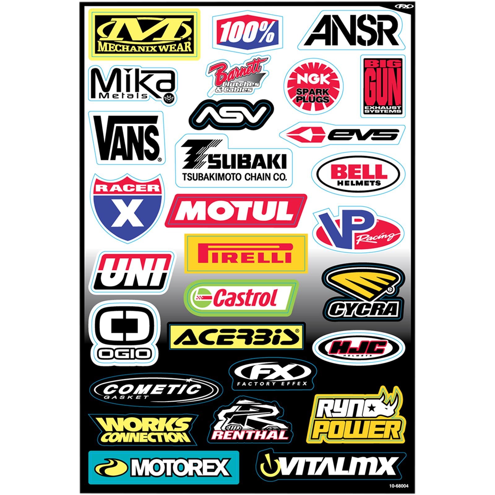 Factory Effex Decal Kit - Sponsor C 10-68004_384838