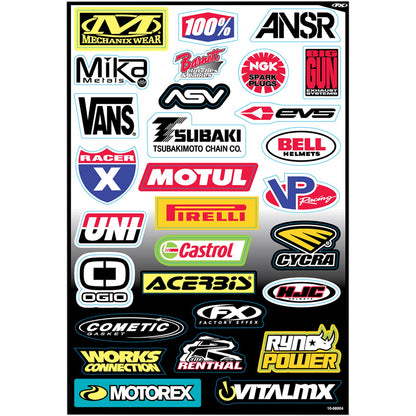 Factory Effex Decal Kit - Sponsor C 10-68004_384838