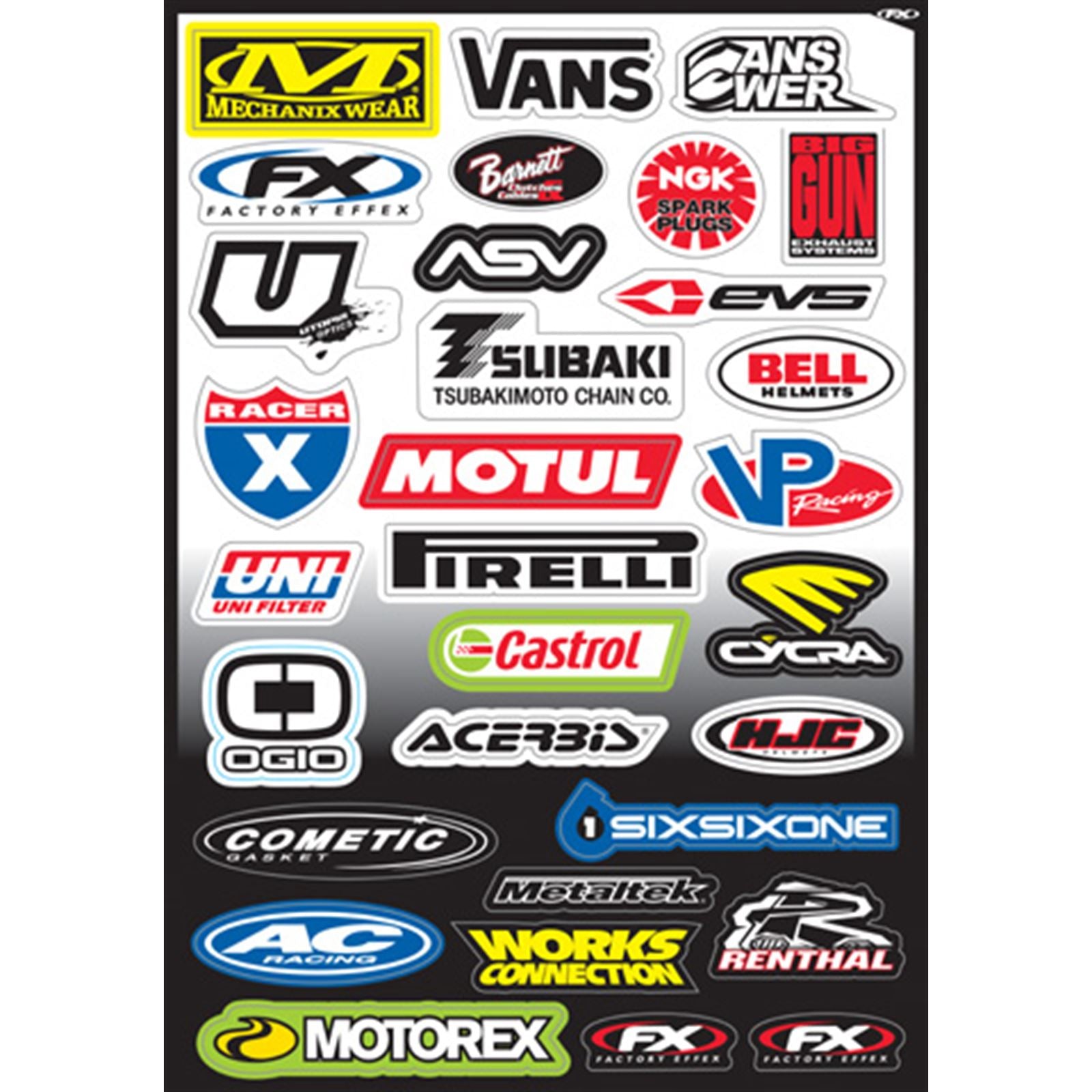 Factory Effex Decal Kit - Sponsor C 10-68004_559207