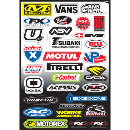 Factory Effex Decal Kit - Sponsor C 10-68004_559207