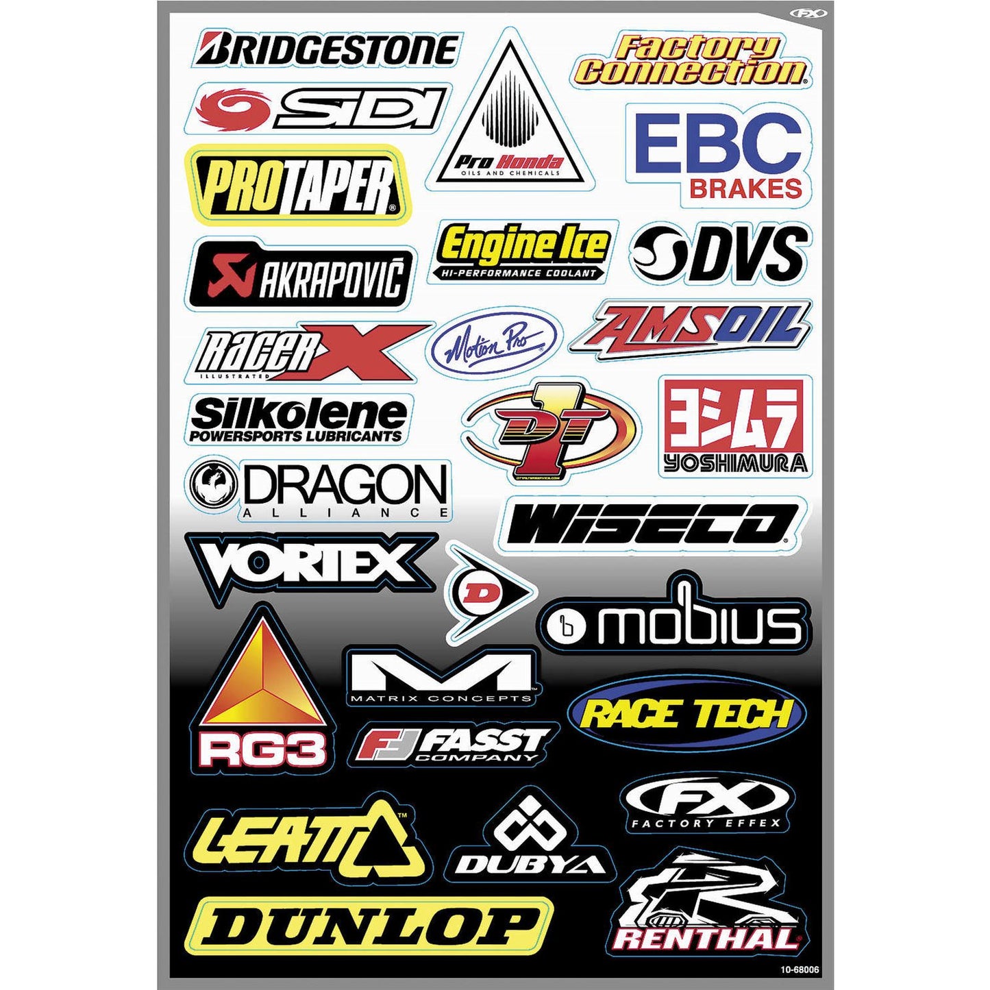 Factory Effex Decal Kit - Sponsor D 10-68006_84655