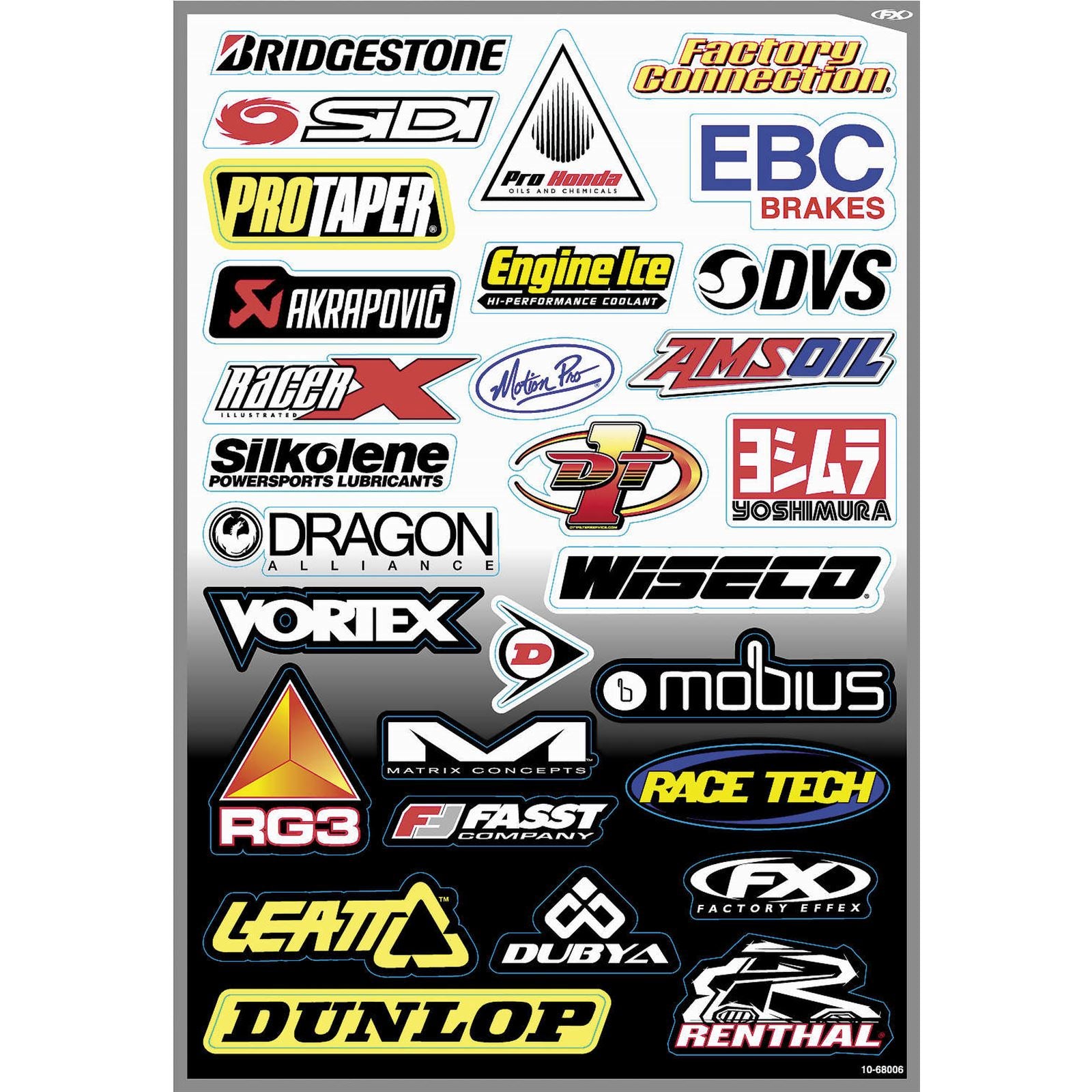 Factory Effex Decal Kit - Sponsor D 10-68006_84655