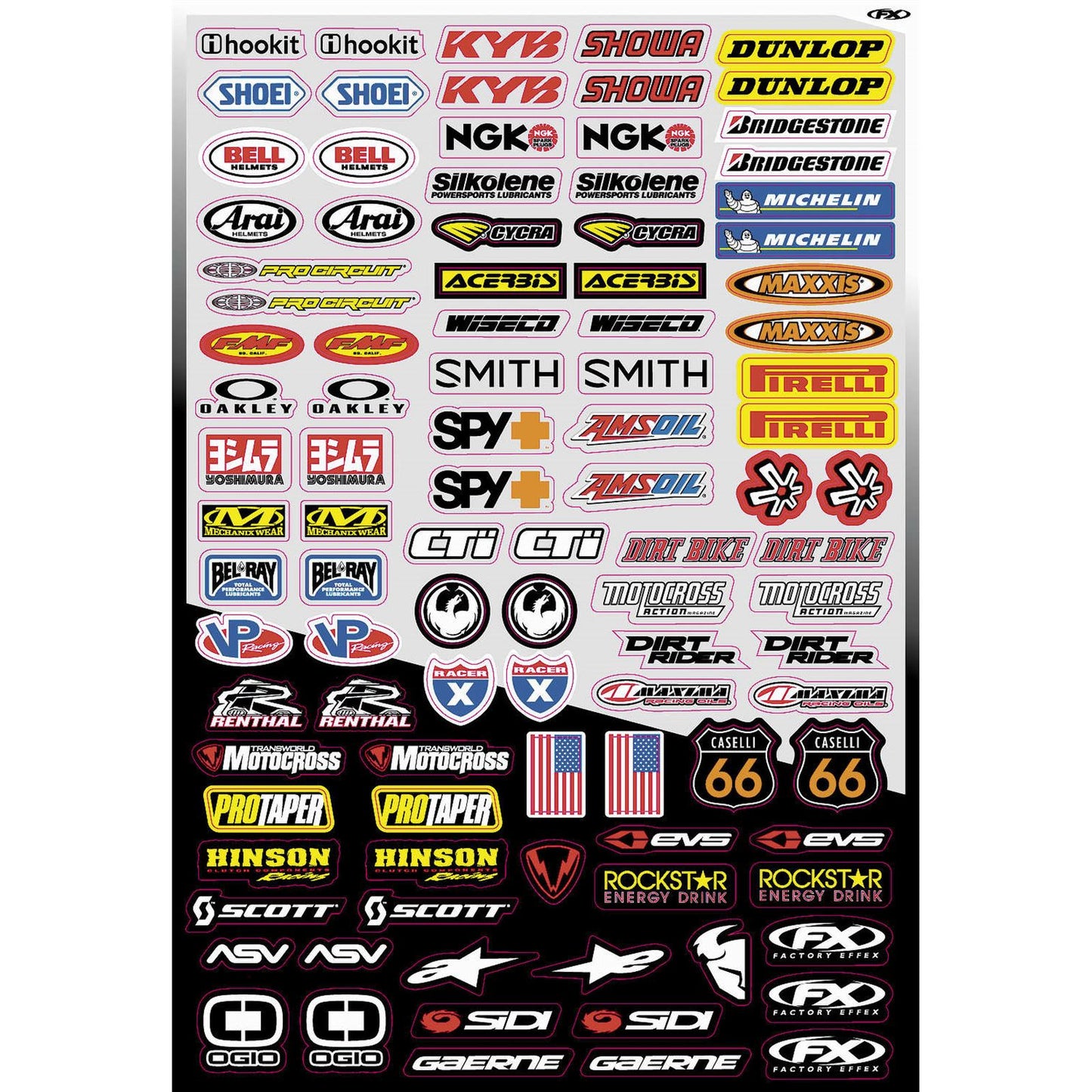 Factory Effex Decal Kit - Micro Sponsor 10-68014_84656