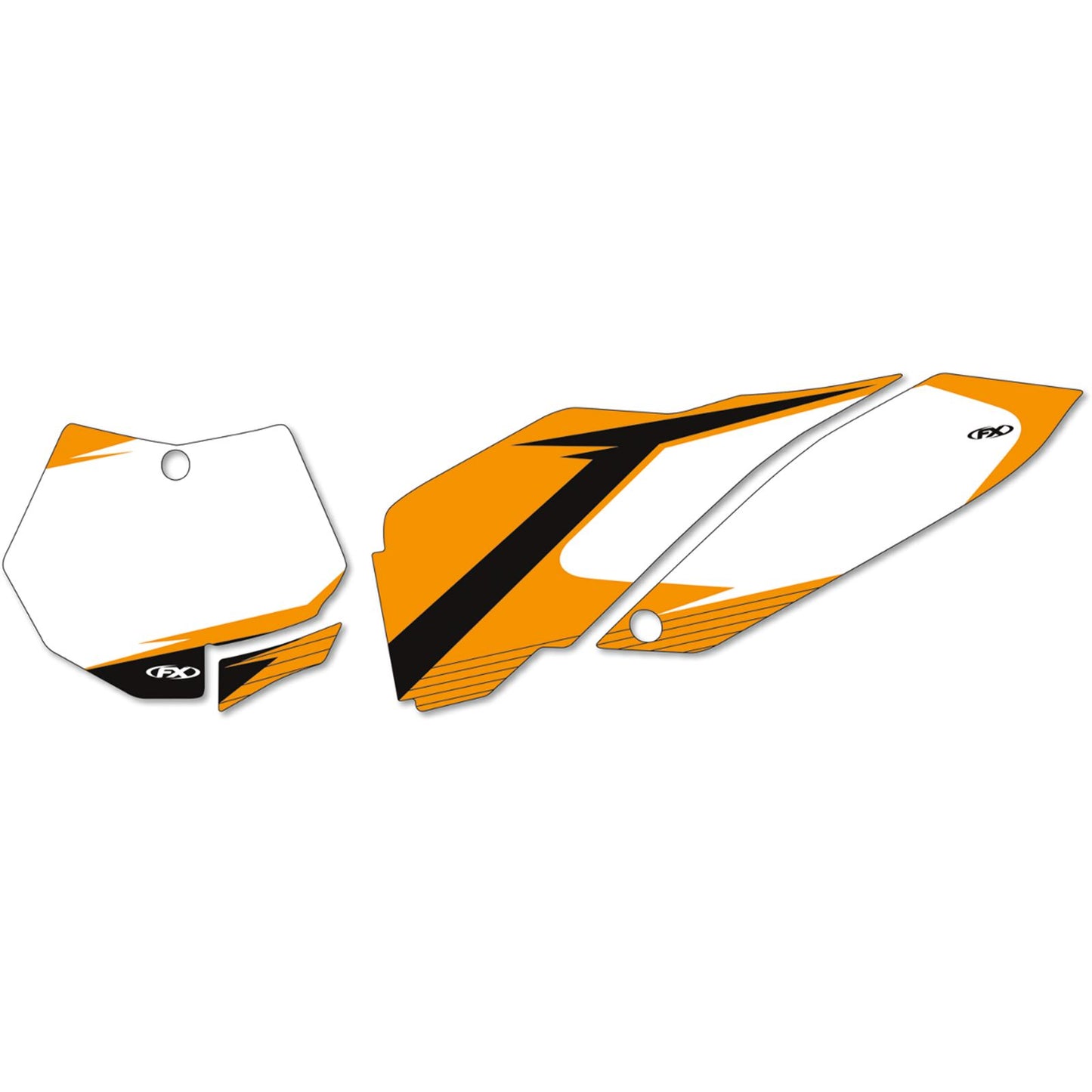 Factory Effex Graphic Number Plates - White - SX/XC 12-64526_384792
