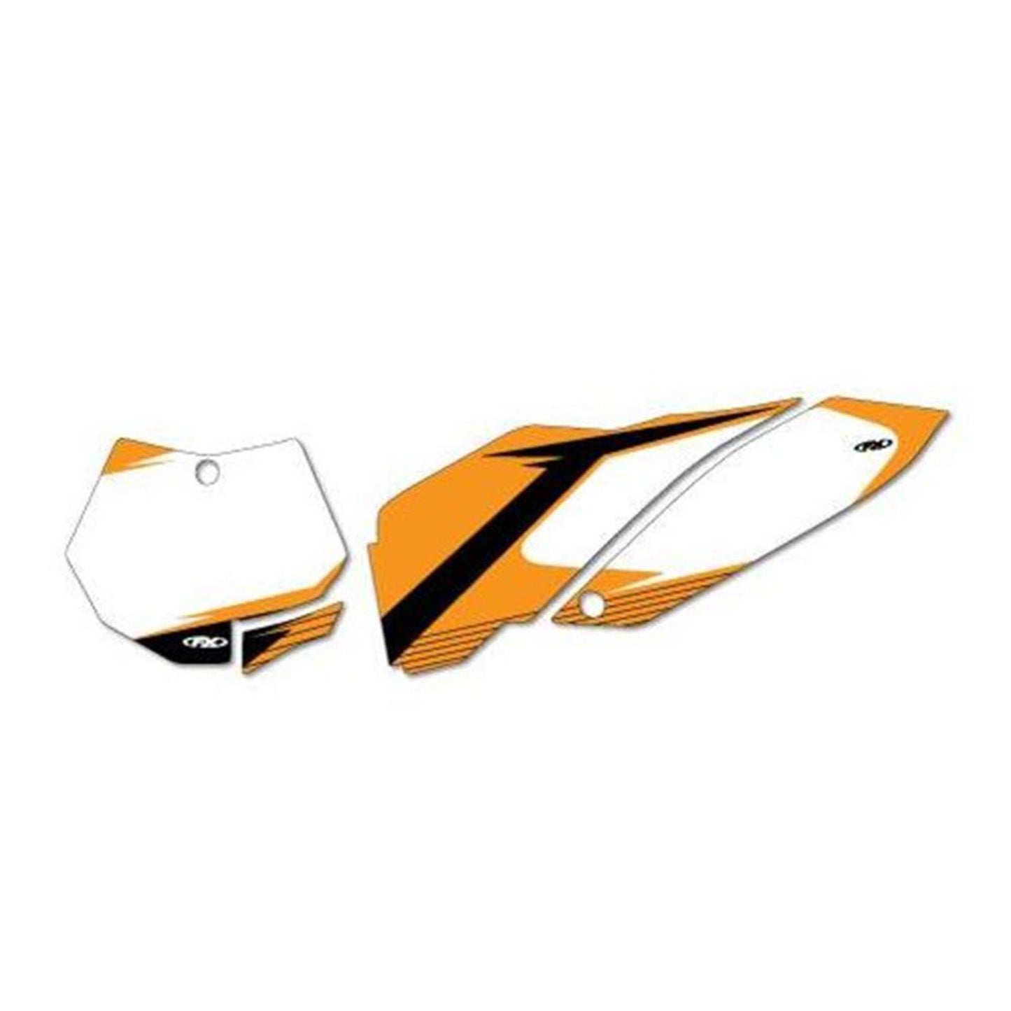 Factory Effex Graphic Number Plates - White - SX/XC 12-64526_559223