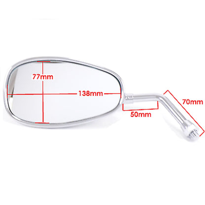 2FastMoto Mirror Replacement Set Right/Left Side Chrome for Yamaha  20-86833_661141
