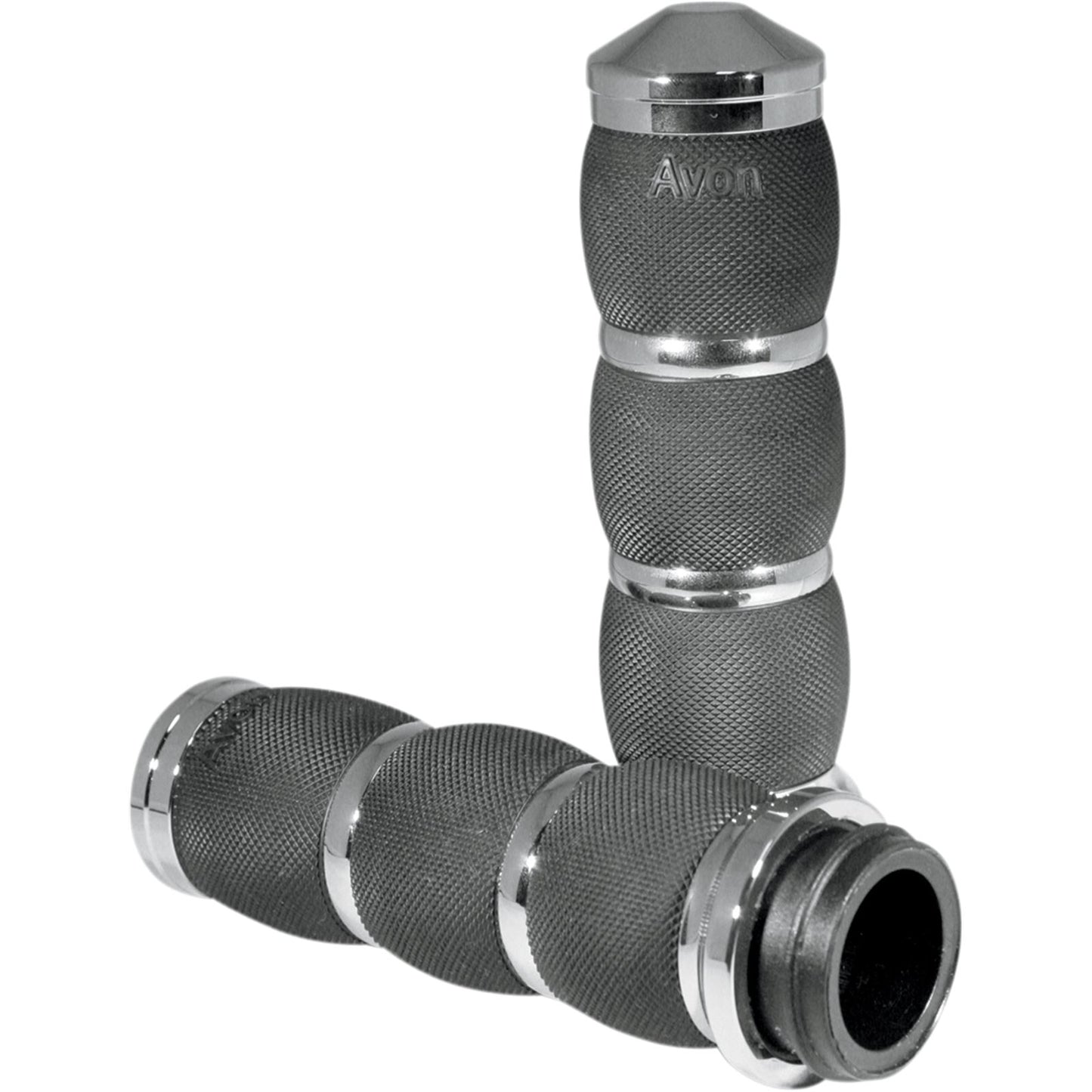 Avon Grips Air Cushioned Grips with Fly-by-Wire Throttle Chrome AIR-91-FLY_347503