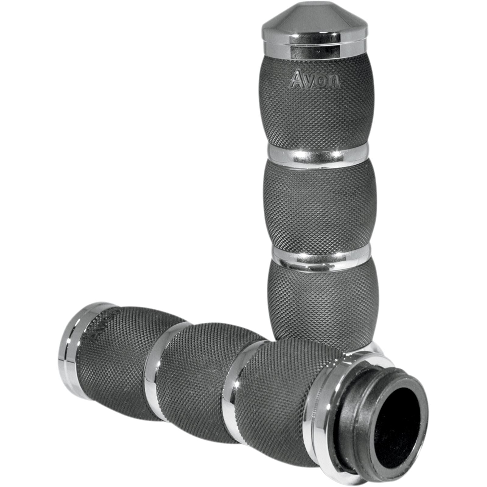 Avon Grips Air Cushioned Grips with Fly-by-Wire Throttle Chrome AIR-91-FLY_347503