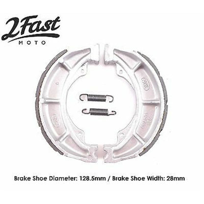 2FastMoto Grooved Organic Metal Rear Brake Shoes For Kawasaki and Suzuki VB302 / EBC602_626921