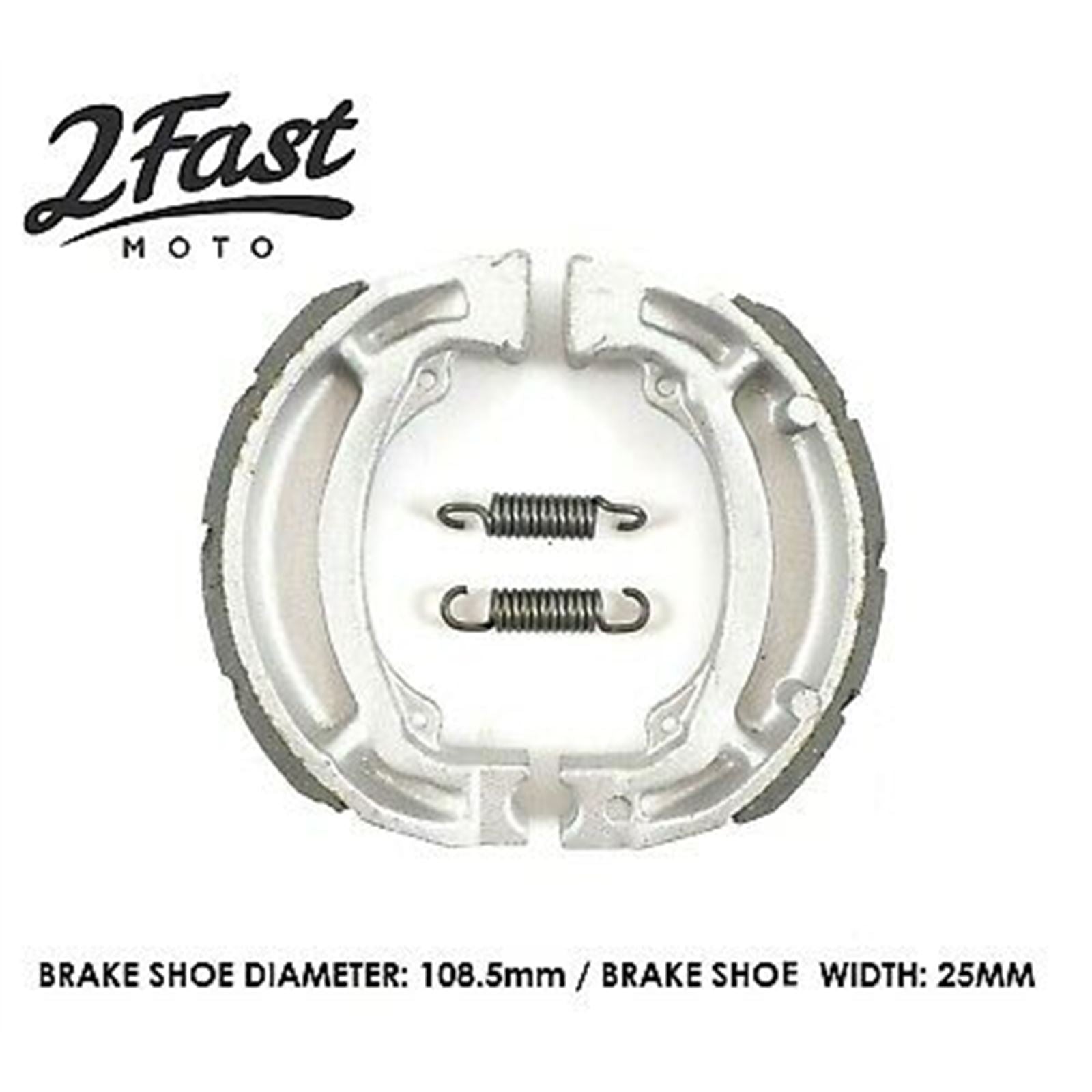 2FastMoto Front or Rear Grooved Brake Shoes For Kawasaki Suzuki ebc604 / vb-310 / fsb723_628559