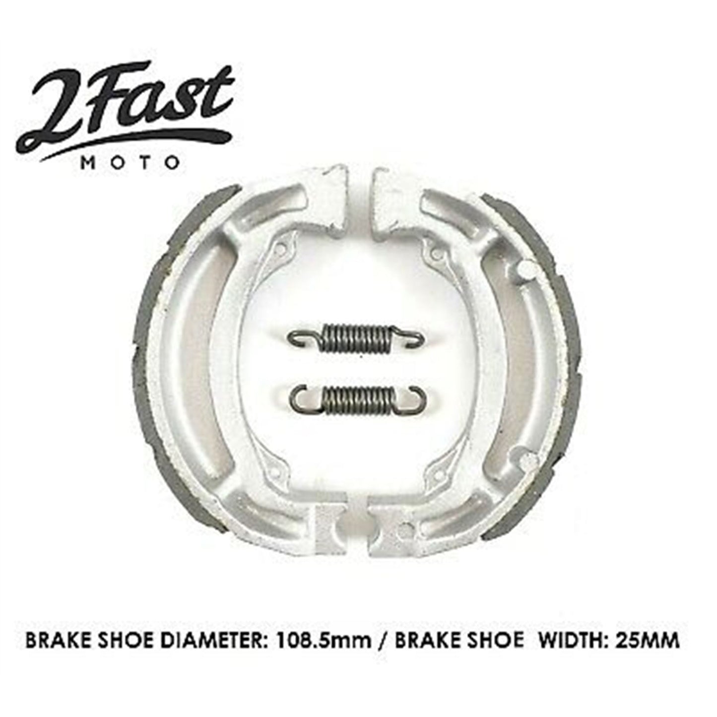 2FastMoto Front or Rear Grooved Brake Shoes For Kawasaki Suzuki ebc604 / vb-310 / fsb723_659038
