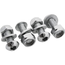 Bolt MC Hardware License Plate Bolts/Nuts Zinc Plated Steel - 4/Pack 2007-LPF_354236