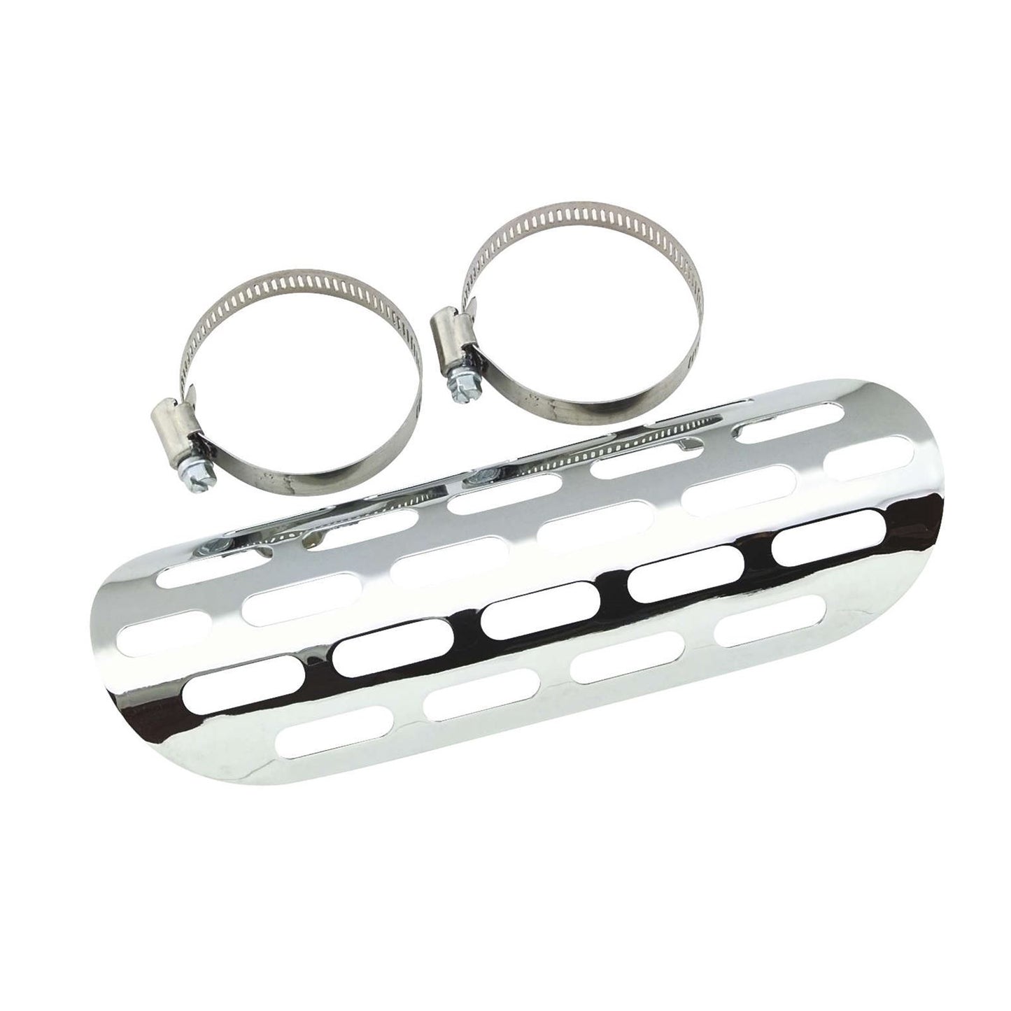 Biker's Choice Perforated Heat Shield - Fits 1-3/4" and 2" Pipes - 9" Long 70139S4_85236