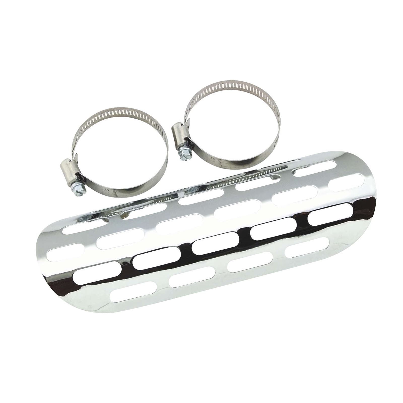 Biker's Choice Perforated Heat Shield - Fits 1-3/4" and 2" Pipes - 9" Long 70139S4_85236