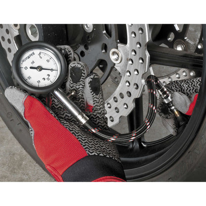BikeMaster Dial Gauge with Hose 60 Psi TG20-1-060_85342