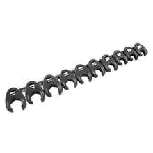 BikeMaster 10-Piece 3/8" Drive Metric Flare Crow Foot Wrench Set On Rail Black 173326_85365