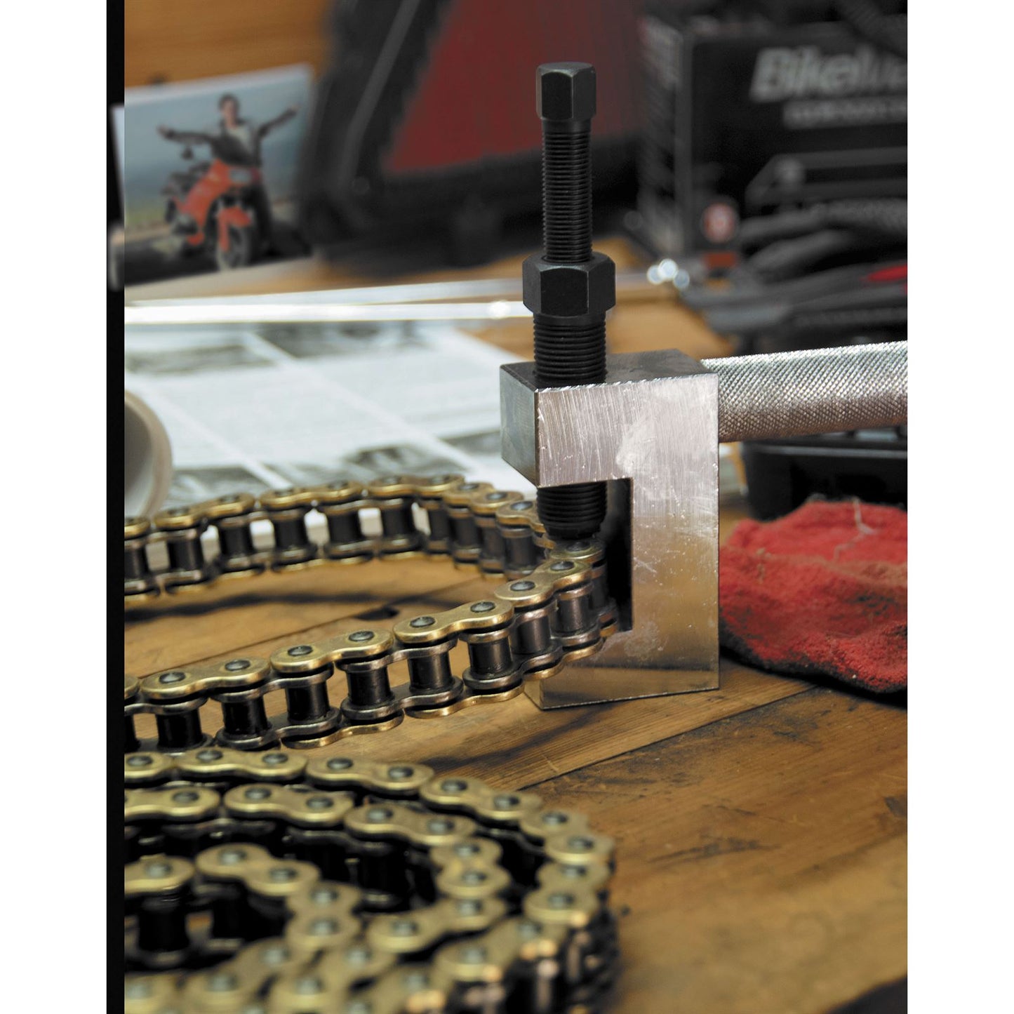 BikeMaster Heavy-Duty Chain Breaker and Rivet Tool and 420-630 01-630_85389