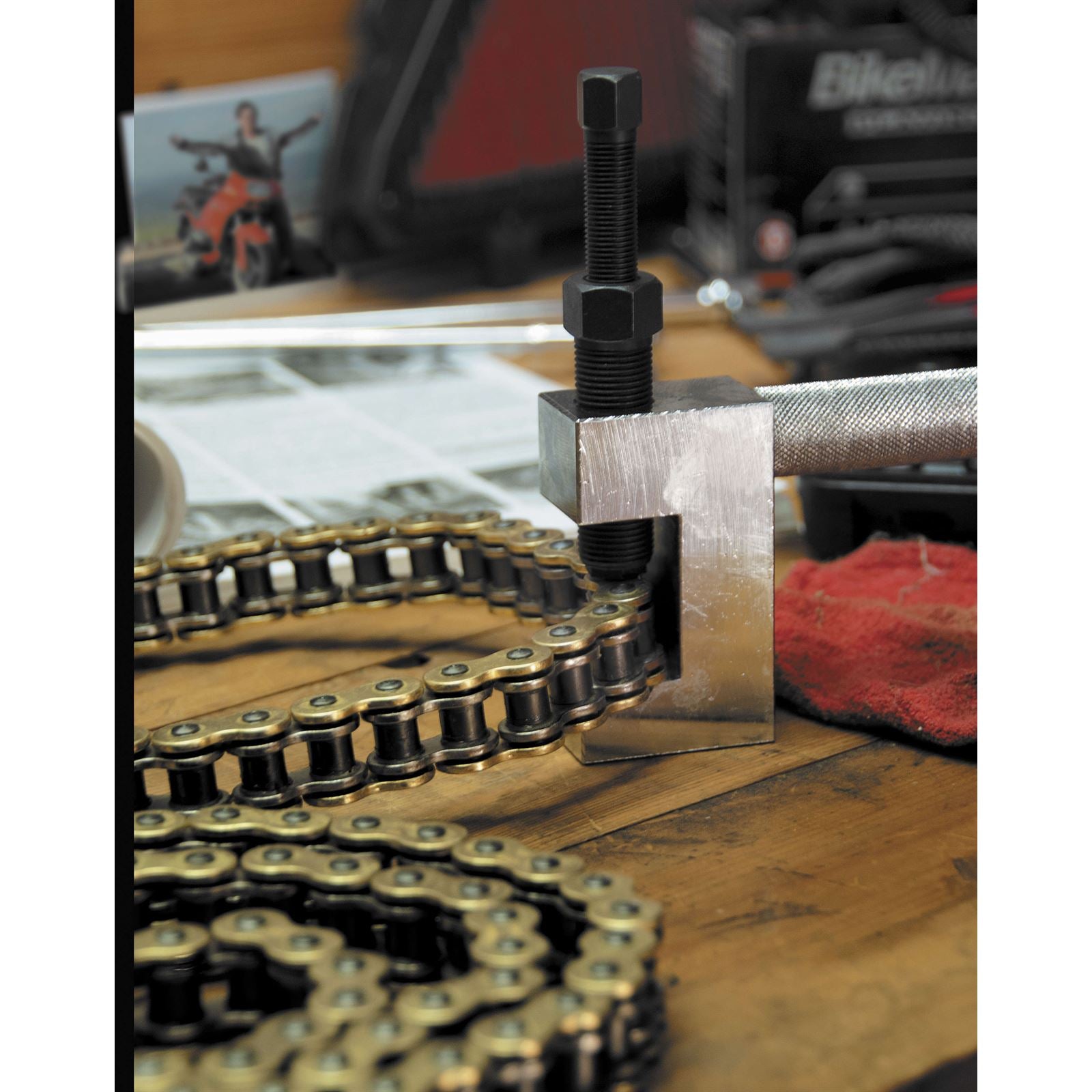 BikeMaster Heavy-Duty Chain Breaker and Rivet Tool and 420-630 01-630_85389