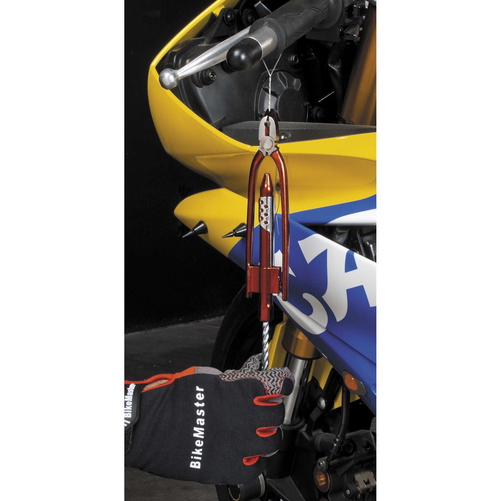 BikeMaster Safety Wire Pliers Red 9" 24-H099_85396