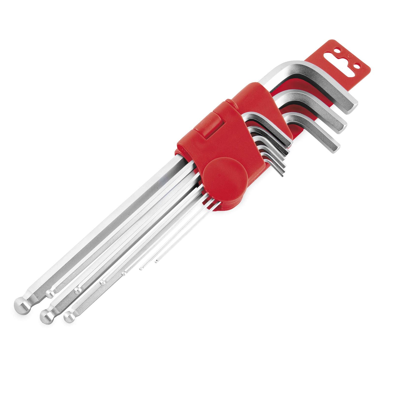 BikeMaster 9-Piece Ball End Hex Wrench Set and Holder 17-003_85403