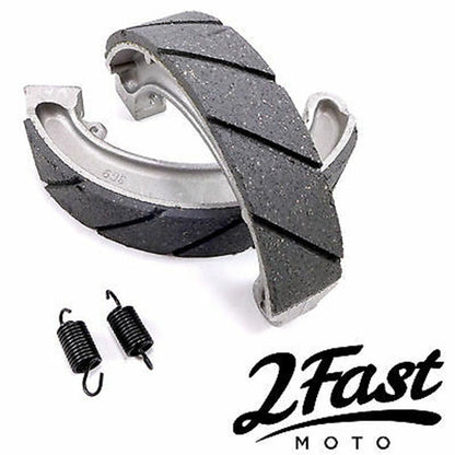 2FastMoto Water Grooved Brake Shoes for Honda ATC250, TRX300 09-2034GS_632598