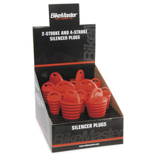 BikeMaster Rubber Muffler Plugs Countertop Display 12 Piece Set FSHO28SM12_85463