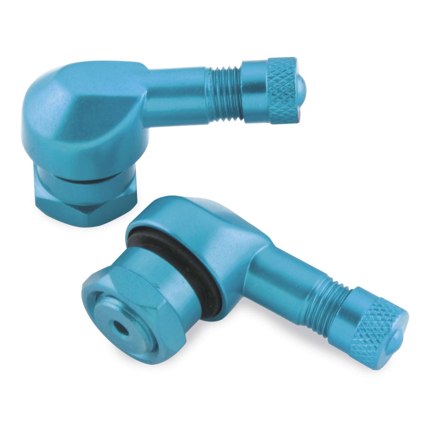 BikeMaster Angled Aluminum Valve Stems Blue 11.3mm 03-28B_85509