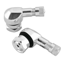 BikeMaster Angled Aluminum Valve Stems Silver 11.3mm 03-28C_85511