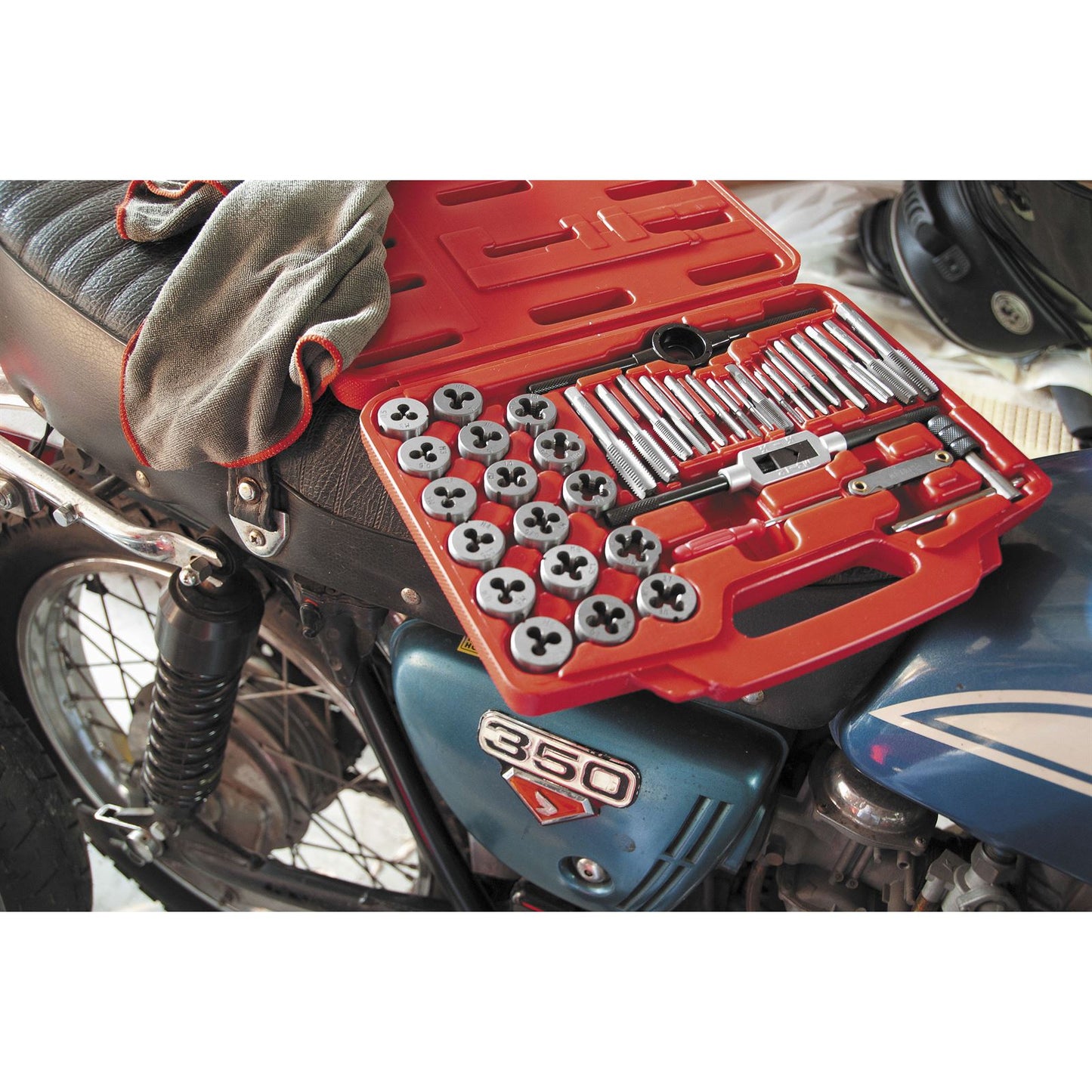 BikeMaster Tap and Die Wrench Set Steel 40 Piece Set 31-40_85539