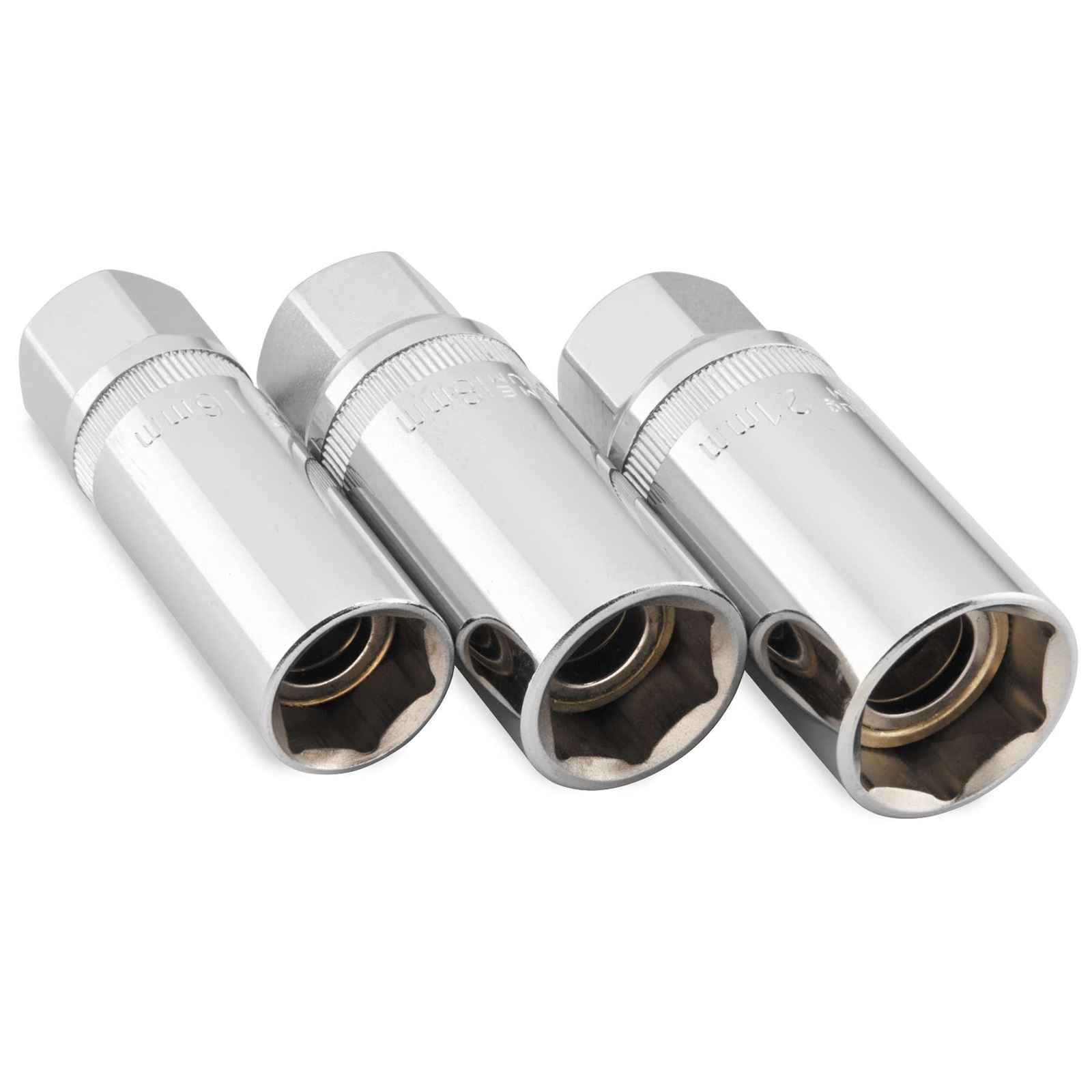 BikeMaster Magnetic Spark Plug Socket Set 5/8" | 16mm 18mm 13/16" 21mm 15-001621_85561