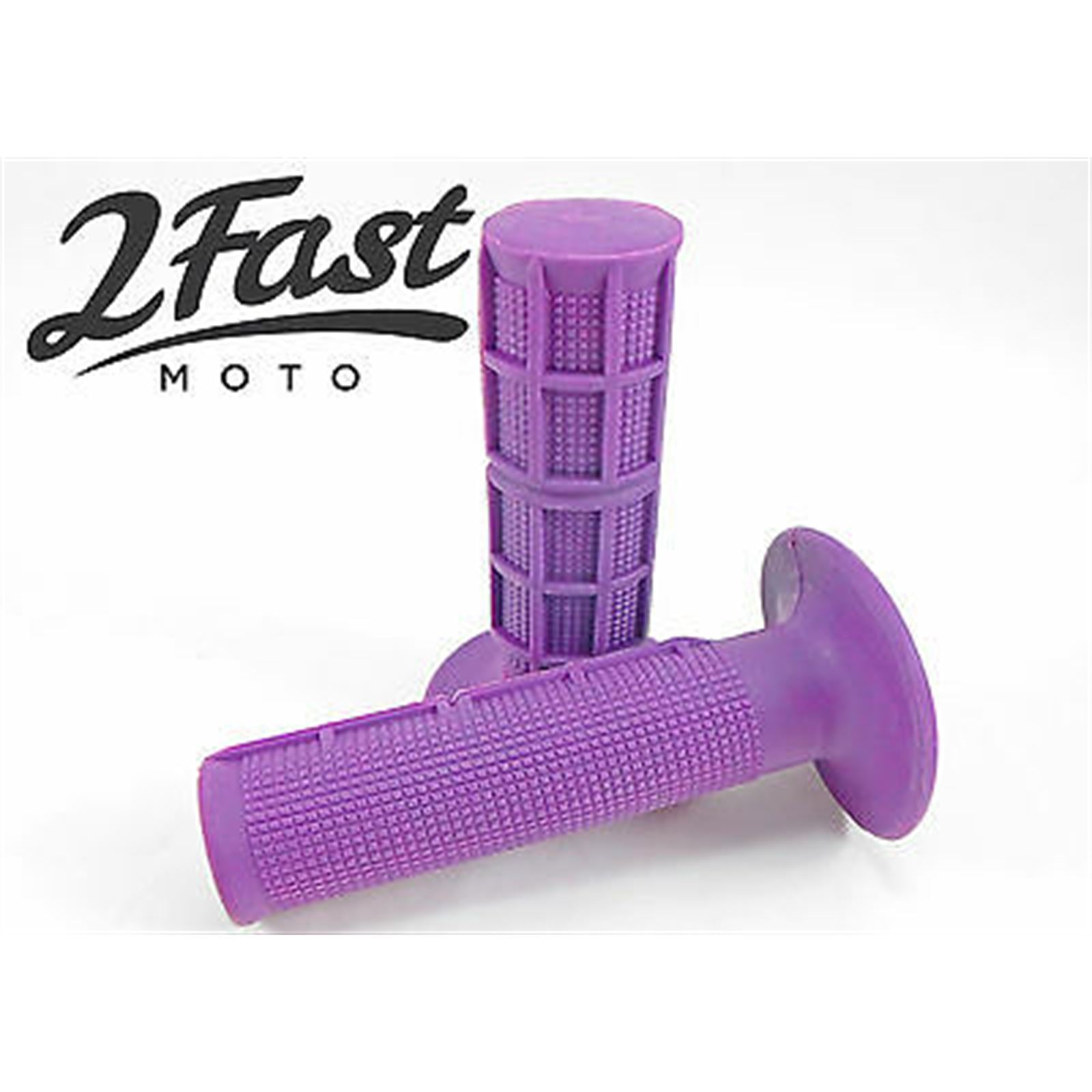 2FastMoto Twist Throttle 7/8" Handlebar MX Grip Set - Purple  2fm-42-24631_620189