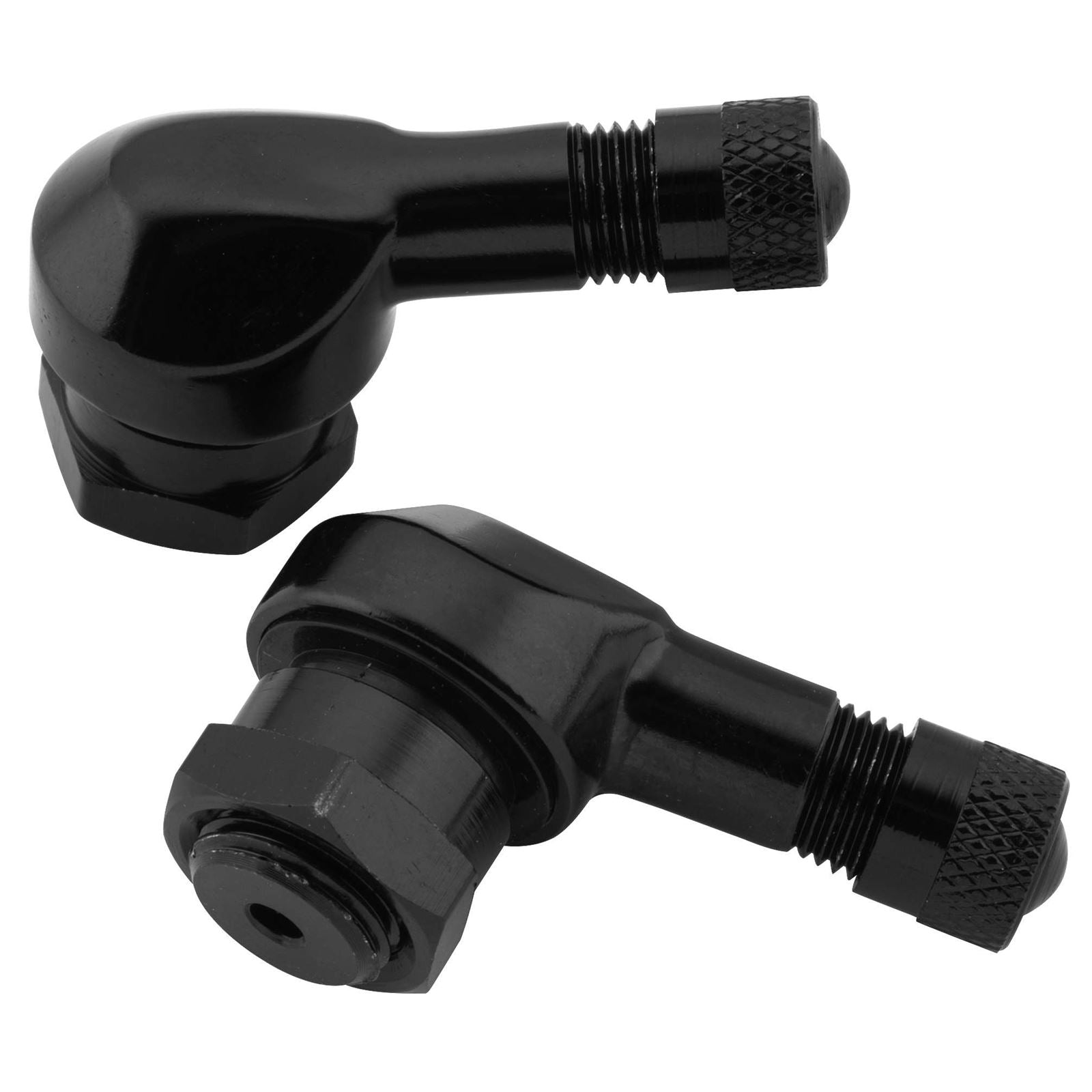 BikeMaster Angled Aluminum Valve Stems Black 11.3mm 03-28BLK_85636
