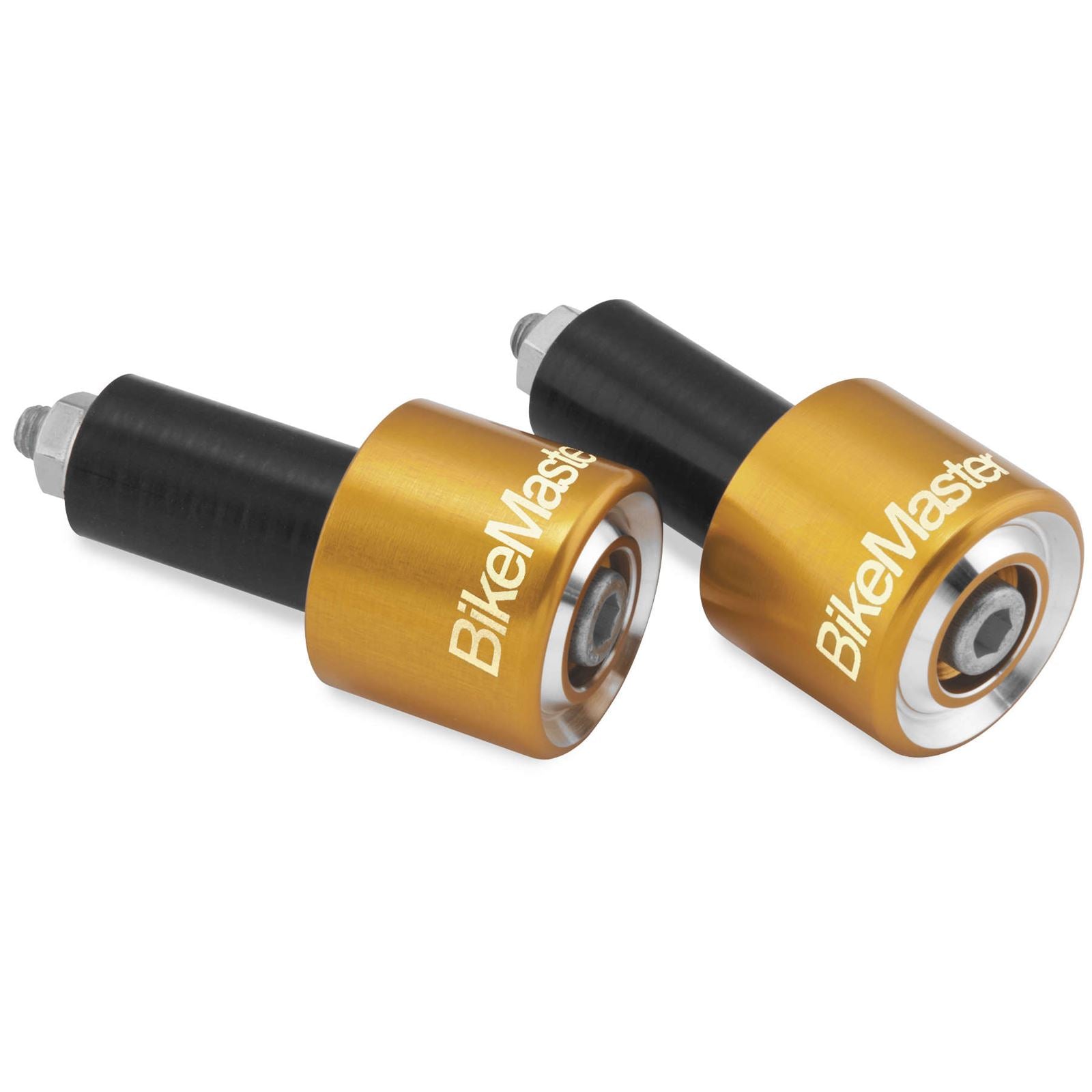 BikeMaster Anodized Aluminum Billet Bar Ends Gold YC-818-GLD_85643
