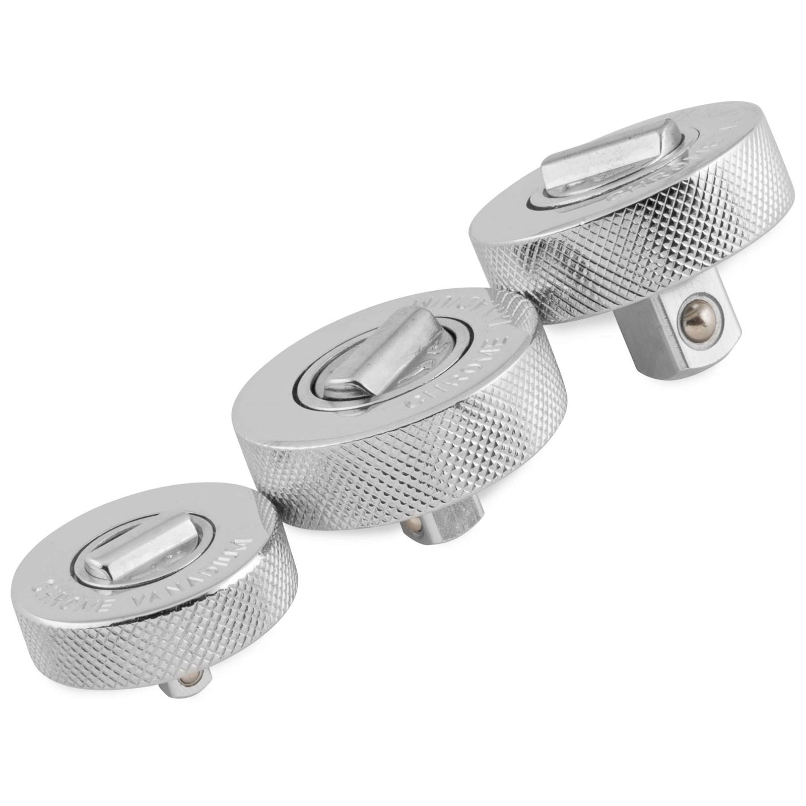 BikeMaster Palm Ratchet Set Chrome 1/4", 3/8", 1/2" 21-111_85717
