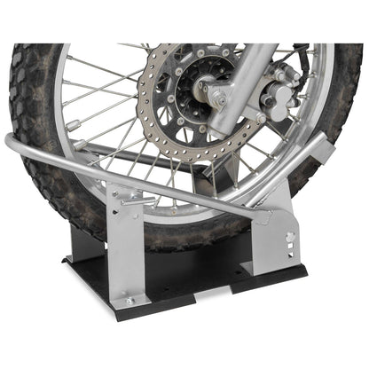 BikeMaster Heavy-Duty Wheel Chock Silver TLWC04_85873