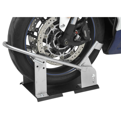 BikeMaster Heavy-Duty Wheel Chock Silver TLWC04_85875