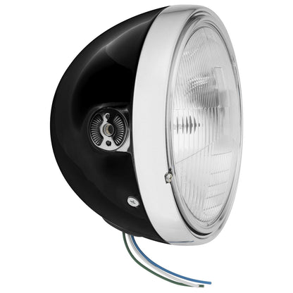 BikeMaster 7" Side Mount Headlight - Gloss Black 6J8-H/B-N1_85881
