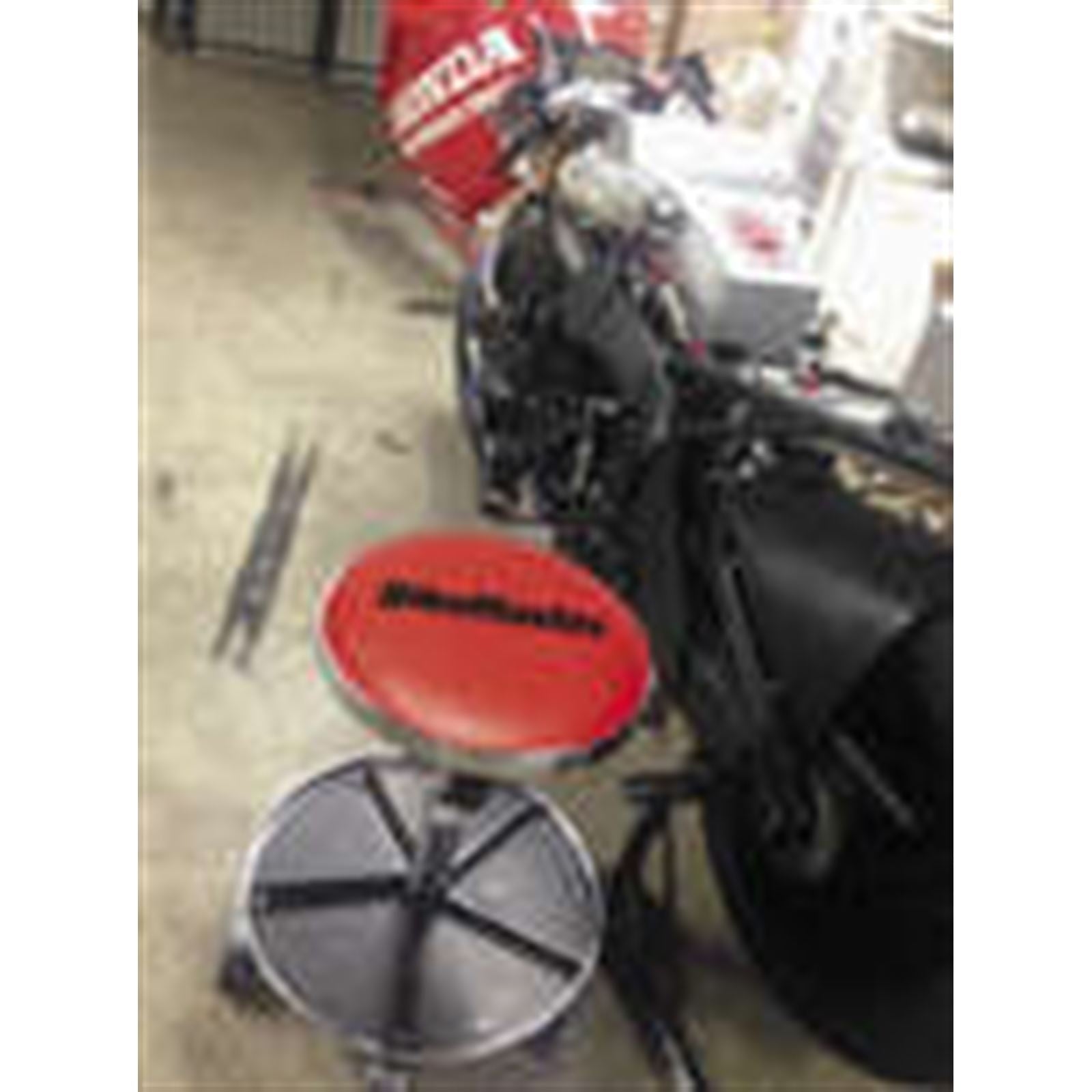 BikeMaster Ultimate Shop Stool with Tool Caddy Stool Tool Work Station Red PWMS-03_996249