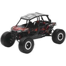 New-Ray Toys Replica 1:18 UTV Polaris RZR 4 Turbo XP Rock Crawler Titanium - Red 57976B_86165
