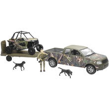 New-Ray Toys Replica 1:18 Truck/Trailer/UTV Camo and Polaris RZR 1000XP - Camo SS-76456_86166