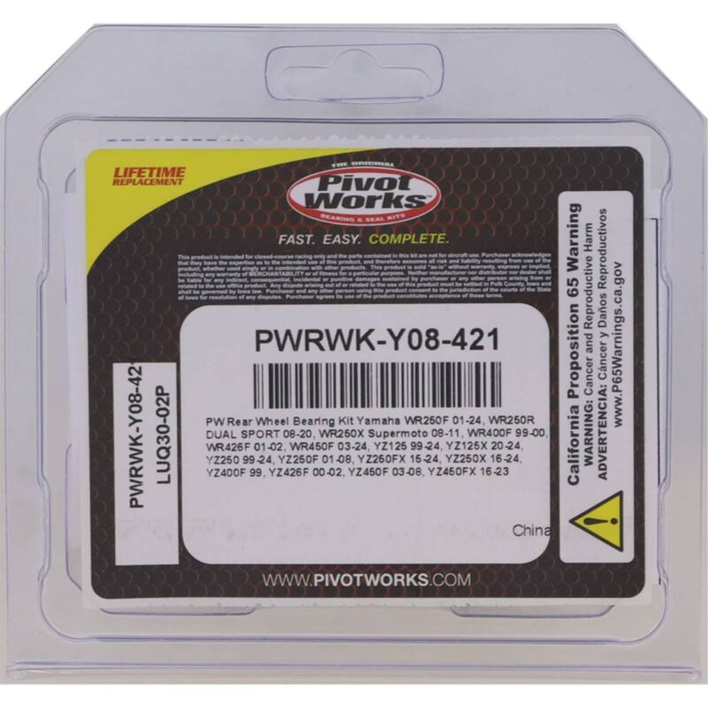 Pivot Works Rear Wheel Bearing Kit PWRWK-Y08-421_1692158