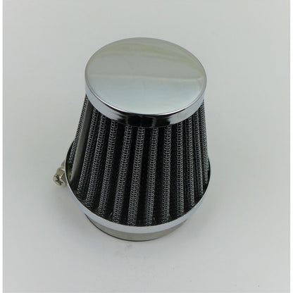 2FastMoto Clamp-On Wire Mesh Air Filter Cleaner Tapered 50mm- Chrome  25-24980_943126